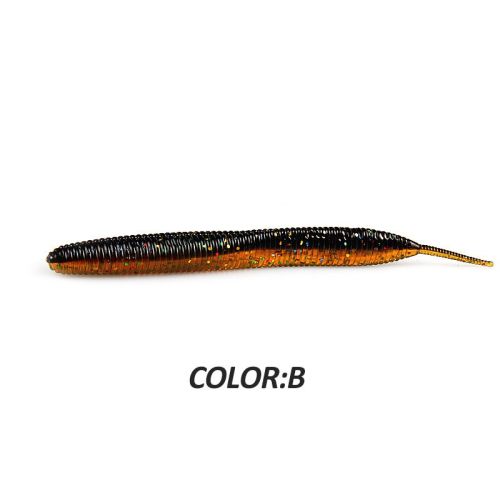 Larva 7.4cm10CM Road Subsoft Bait Monochrome Salt