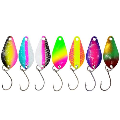 Colorful Sequins Single Hook Lure Topmouth Culter Trout